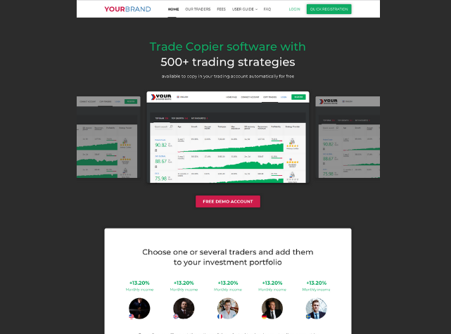 Copy Trading Marketing Website For Introducing Brokers